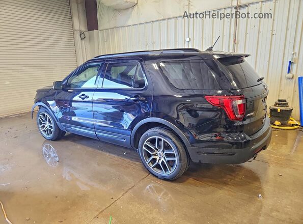 1FM5K8GT3JGA64794 2018 FORD EXPLORER Black Rear left