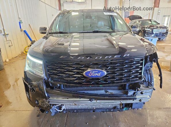 1FM5K8GT3JGA64794 2018 FORD EXPLORER Black Front view