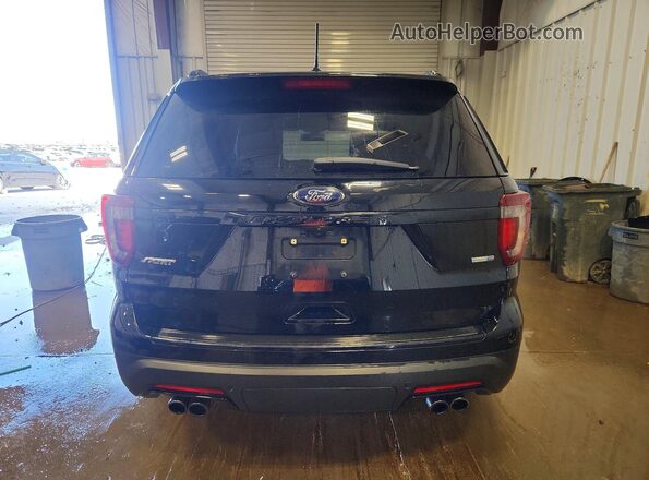 1FM5K8GT3JGA64794 2018 FORD EXPLORER Black Rear view