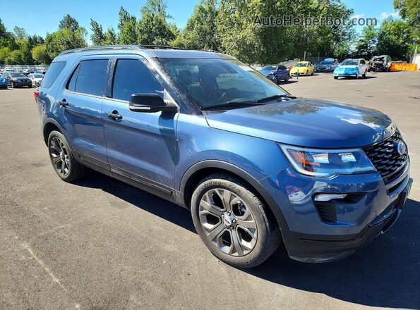 1FM5K8GT3JGA81479 2018 FORD EXPLORER Blue წინა მარჯვენა