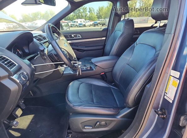 1FM5K8GT3JGA81479 2018 FORD EXPLORER Blue წინა სალონის ხედი