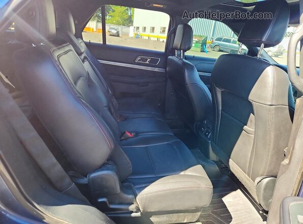 1FM5K8GT3JGA81479 2018 FORD EXPLORER Blue უკანა სავარძლების ხედი