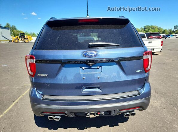 1FM5K8GT3JGA81479 2018 FORD EXPLORER Blue უკანა ხედი