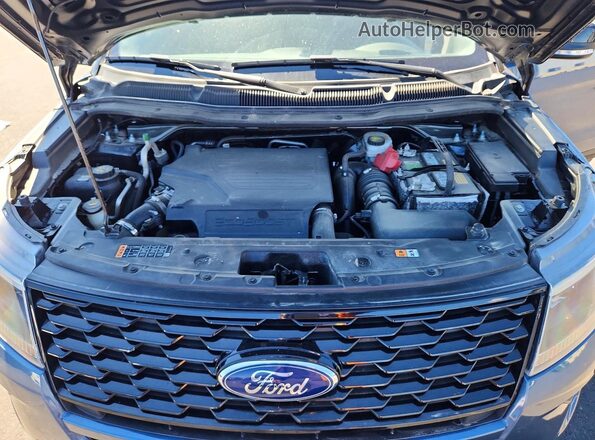 1FM5K8GT3JGA81479 2018 FORD EXPLORER Blue უკანა სალონის ხედი