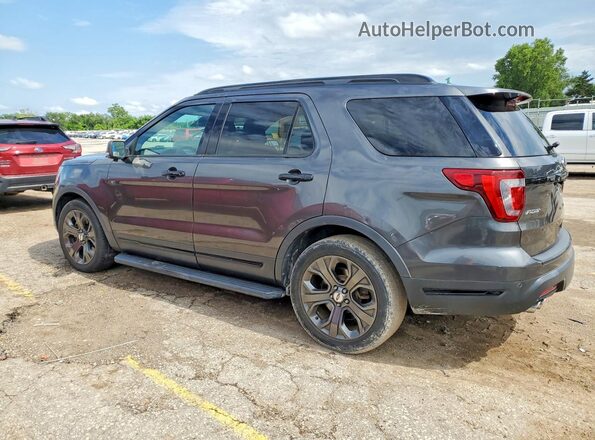1FM5K8GT3JGC07243 2018 FORD EXPLORER Угольный Задняя левая четверть
