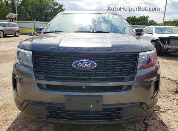 1FM5K8GT3JGC07243 2018 FORD EXPLORER Угольный Вид спереди