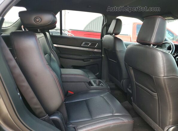 1FM5K8GT3JGC07243 2018 FORD EXPLORER Угольный Вид задней части салона
