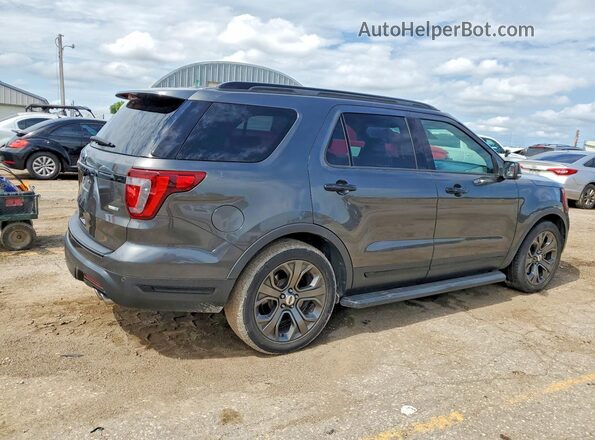 1FM5K8GT3JGC07243 2018 FORD EXPLORER Угольный Задняя правая четверть