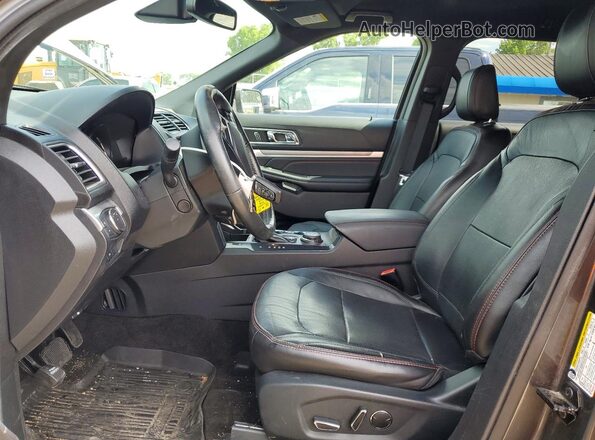 1FM5K8GT3JGC07243 2018 FORD EXPLORER Угольный Вид салона спереди