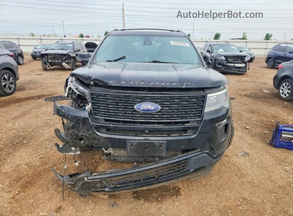 1FM5K8GT3JGC65479 2018 FORD EXPLORER Black Widok z przodu