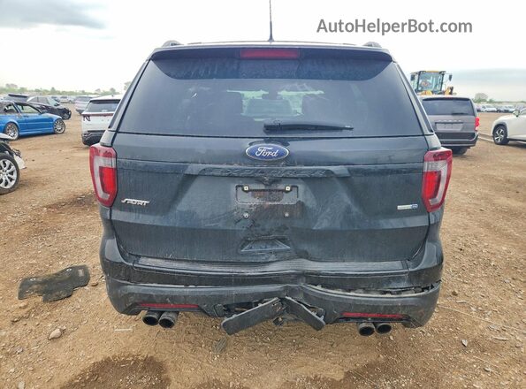 1FM5K8GT3JGC65479 2018 FORD EXPLORER Black Widok z tyłu