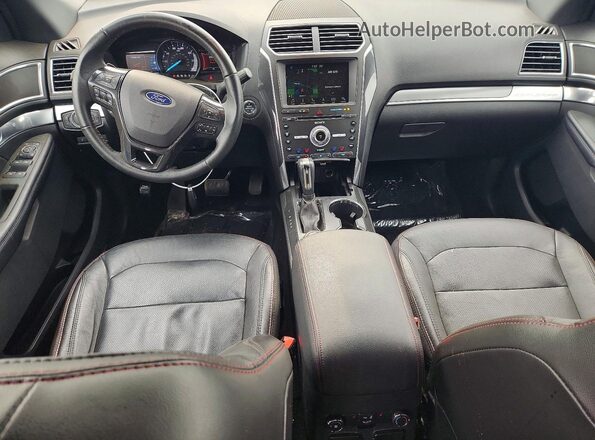 1FM5K8GT3JGC65479 2018 FORD EXPLORER Black Widok deski rozdzielczej