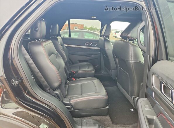 1FM5K8GT3JGC65479 2018 FORD EXPLORER Black Widok tylnych siedzeń