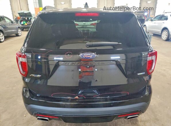 1FM5K8GT4GGA03608 2016 FORD EXPLORER Черный Вид сзади