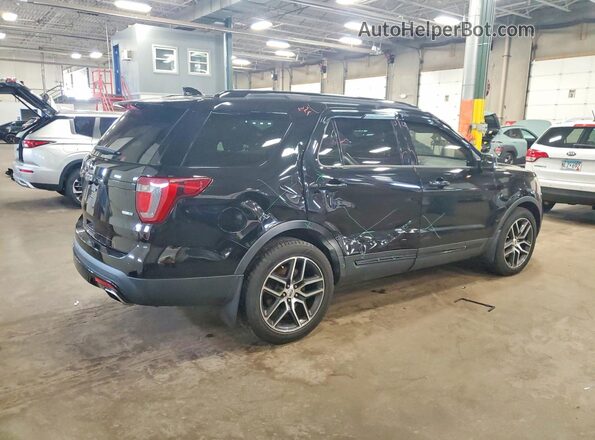1FM5K8GT4GGA03608 2016 FORD EXPLORER Черный Задняя правая четверть