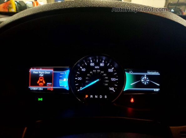 1FM5K8GT4GGA03608 2016 FORD EXPLORER Черный Вид щитка приборов