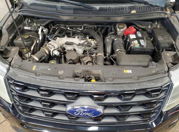 1FM5K8GT4GGA03608 2016 FORD EXPLORER Черный Вид подкапотного пространства