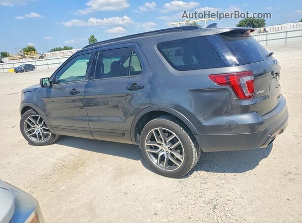 1FM5K8GT4GGA35393 2016 FORD EXPLORER Charcoal Rear left