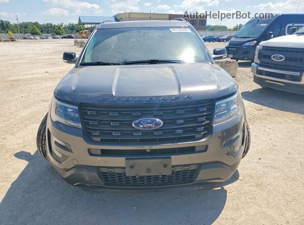 1FM5K8GT4GGA35393 2016 FORD EXPLORER Charcoal Front view