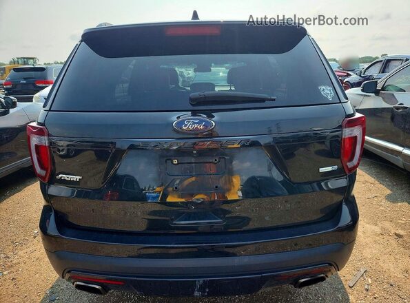 1FM5K8GT4GGC25789 2016 FORD EXPLORER Black Widok wnętrza z przodu