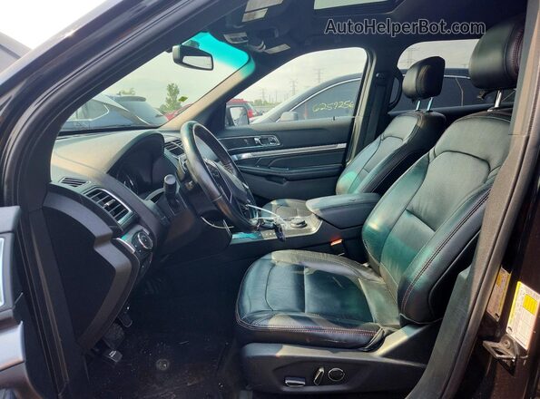 1FM5K8GT4GGC25789 2016 FORD EXPLORER Black Widok deski rozdzielczej