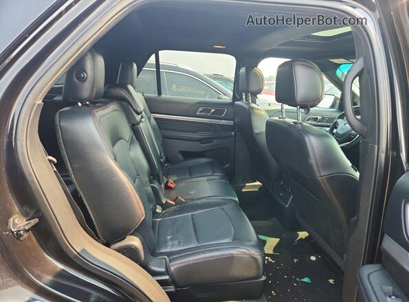 1FM5K8GT4GGC25789 2016 FORD EXPLORER Black Widok wnętrza z tyłu