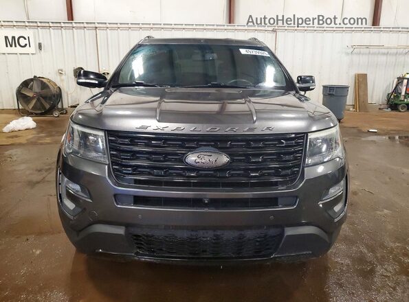 1FM5K8GT4HGA98575 2017 FORD EXPLORER Gray Вид спереду