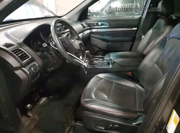 1FM5K8GT4HGA98575 2017 FORD EXPLORER Gray Вид салону спереду