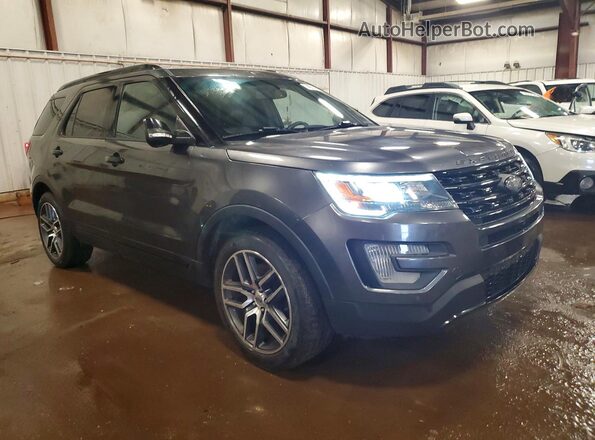 1FM5K8GT4HGA98575 2017 FORD EXPLORER Gray Передня права чверть