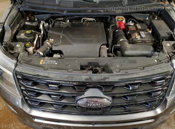 1FM5K8GT4HGA98575 2017 FORD EXPLORER Gray Вид задньої частини салону