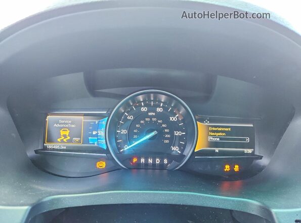 1FM5K8GT4HGC22795 2017 FORD EXPLORER White ხელსაწყოთა პანელის ხედი