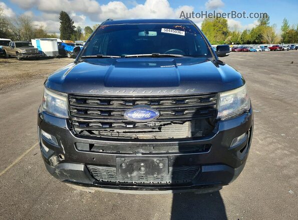 1FM5K8GT4HGC64836 2017 FORD EXPLORER Gray Вид спереду