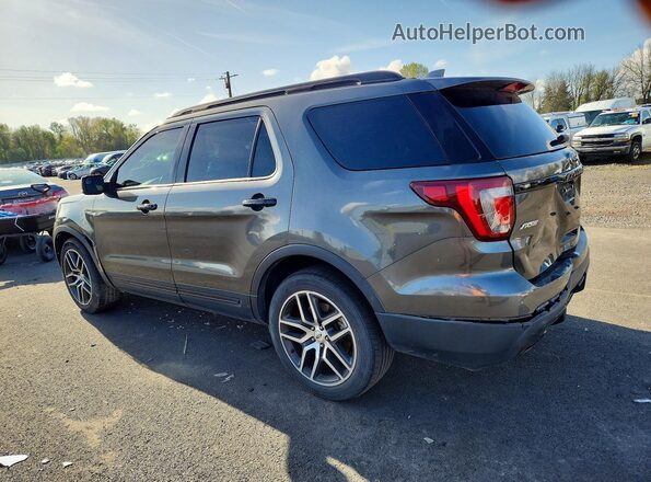 1FM5K8GT4HGC64836 2017 FORD EXPLORER Gray Задня ліва чверть