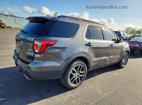1FM5K8GT4HGC64836 2017 FORD EXPLORER Gray Задня права чверть