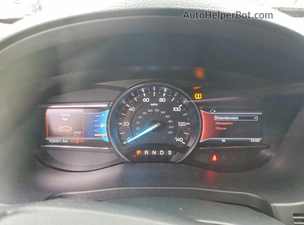 1FM5K8GT4HGC64836 2017 FORD EXPLORER Gray Вид щитка приладів