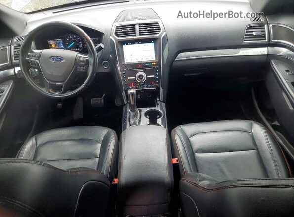 1FM5K8GT4HGC64836 2017 FORD EXPLORER Gray Вид панелі приладів
