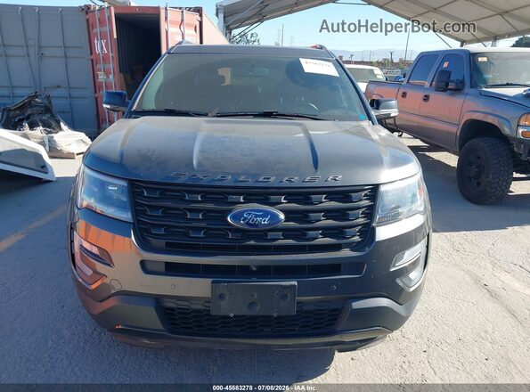 1FM5K8GT4HGE24228 2017 FORD EXPLORER Gray Вид задньої частини салону