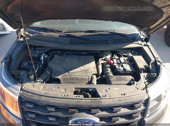 1FM5K8GT4HGE24228 2017 FORD EXPLORER Gray Вид ззаду