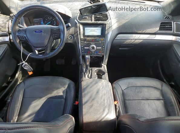 1FM5K8GT4JGA55795 2018 FORD EXPLORER Белый Вид панели приборов