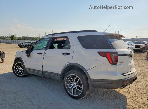 1FM5K8GT4JGA55795 2018 FORD EXPLORER Белый Задняя левая четверть