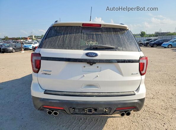 1FM5K8GT4JGA55795 2018 FORD EXPLORER Белый Вид сзади