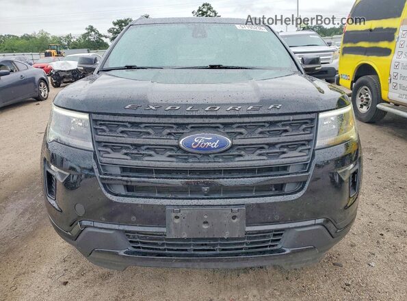 1FM5K8GT4JGC86468 2018 FORD EXPLORER Black Вид спереду