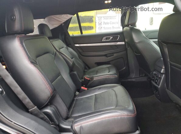1FM5K8GT4JGC86468 2018 FORD EXPLORER Black Вид задньої частини салону