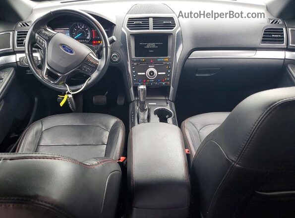 1FM5K8GT4JGC86468 2018 FORD EXPLORER Black Вид панелі приладів