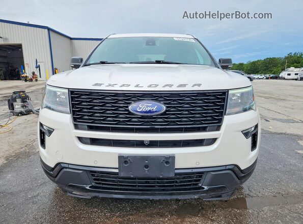1FM5K8GT4KGA89172 2019 FORD EXPLORER White Դիմացի տեսք