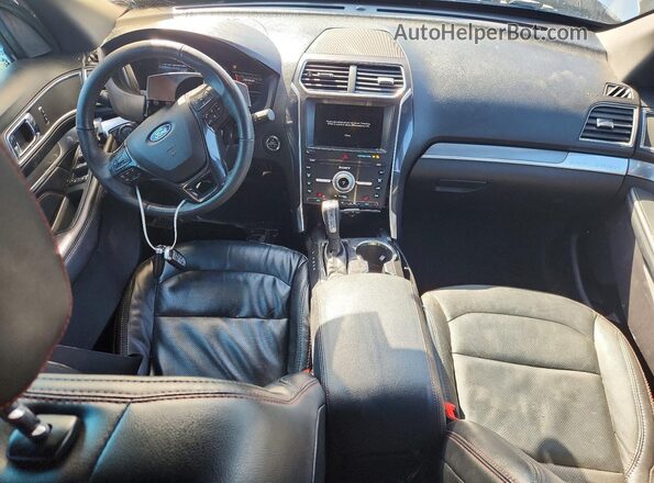 1FM5K8GT4KGA97286 2019 FORD EXPLORER Серебряный Вид панели приборов