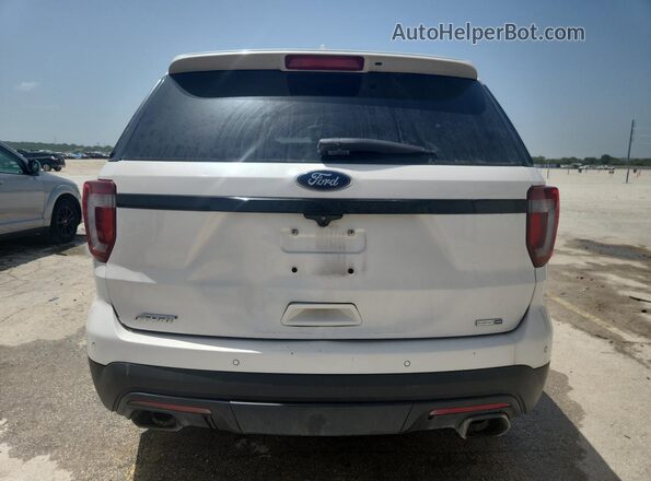 1FM5K8GT5GGA75708 2016 FORD EXPLORER White Вид панелі приладів