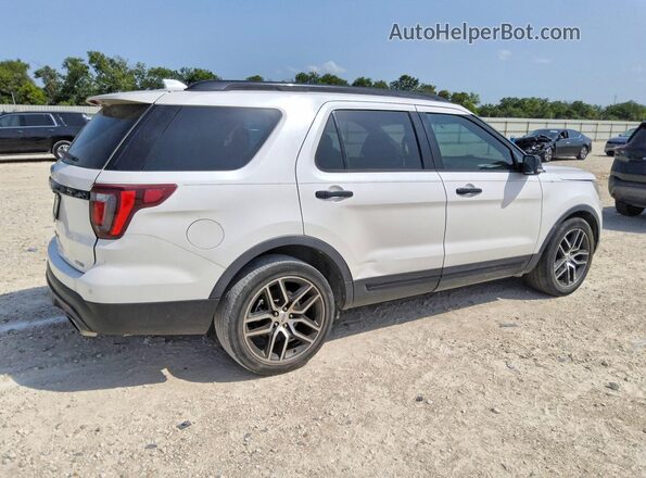 1FM5K8GT5GGA75708 2016 FORD EXPLORER White Задня права чверть