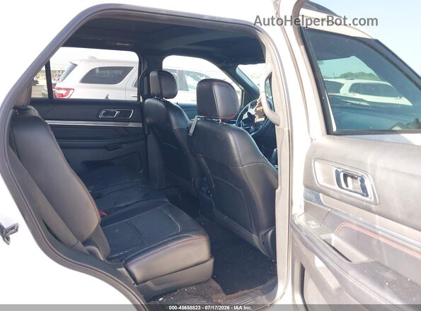 1FM5K8GT5HGD78733 2017 FORD EXPLORER White Widok naklejki z numerem VIN