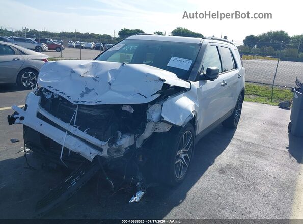 1FM5K8GT5HGD78733 2017 FORD EXPLORER White Widok z przodu
